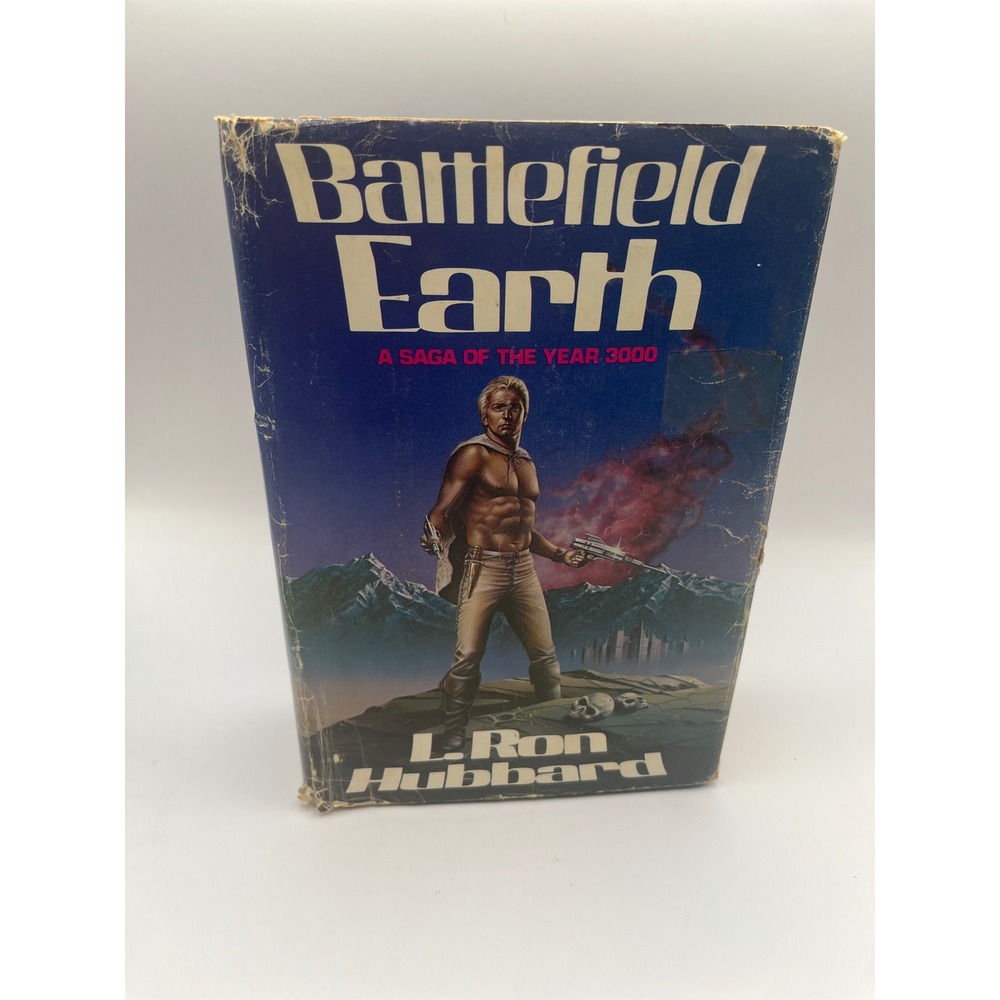 Battlefield Earth L Ron Hubbard Hardcover Book Club Edition 1982 Sci-Fi Novel